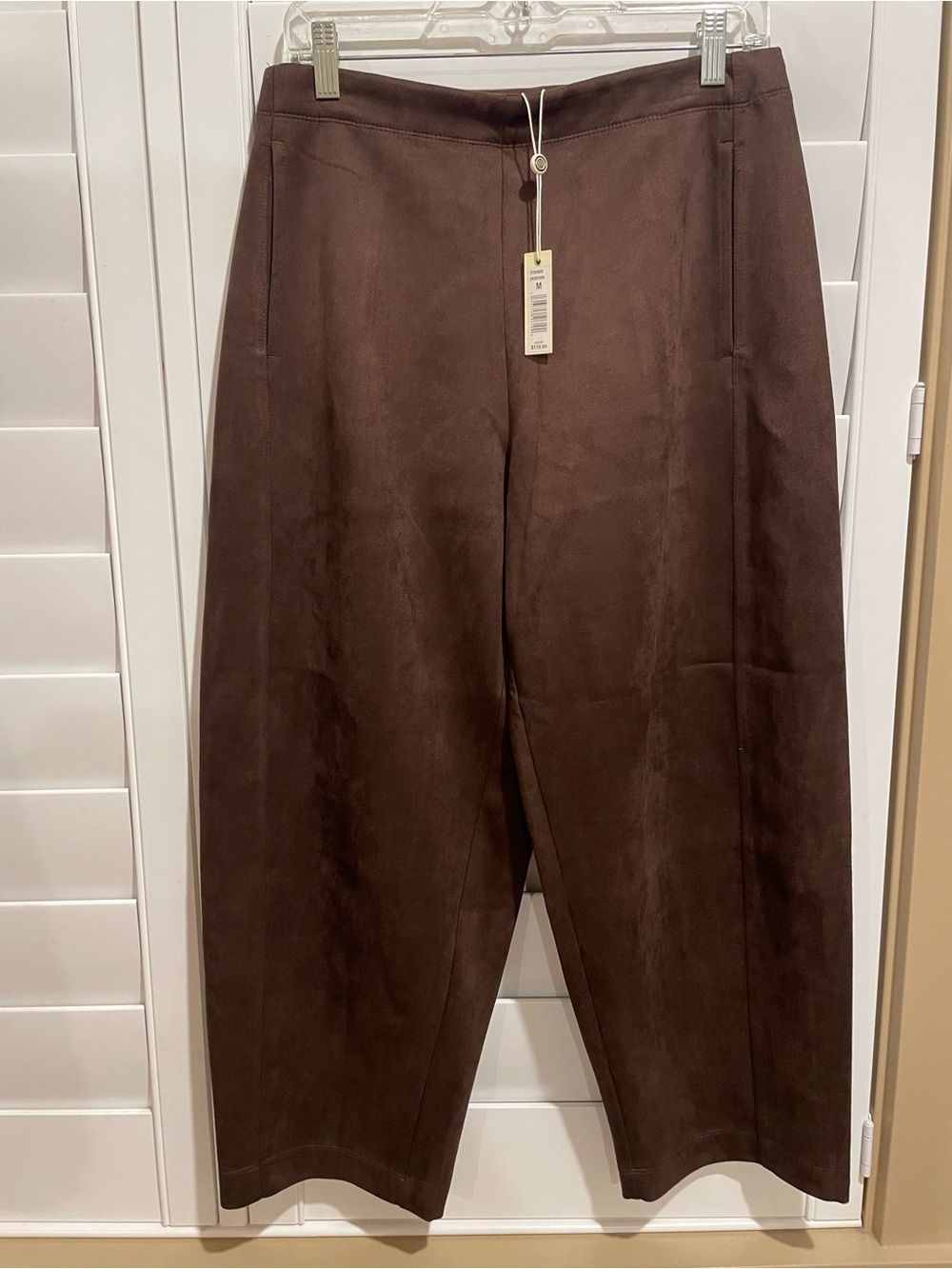 Max Studio Deep Brown Wide-Leg Corduroy Trousers